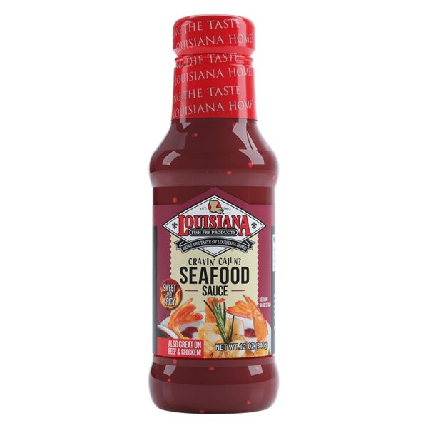 LOUISIANA Fish Fry Products Cajun Style Seafood Sauce 12 oz